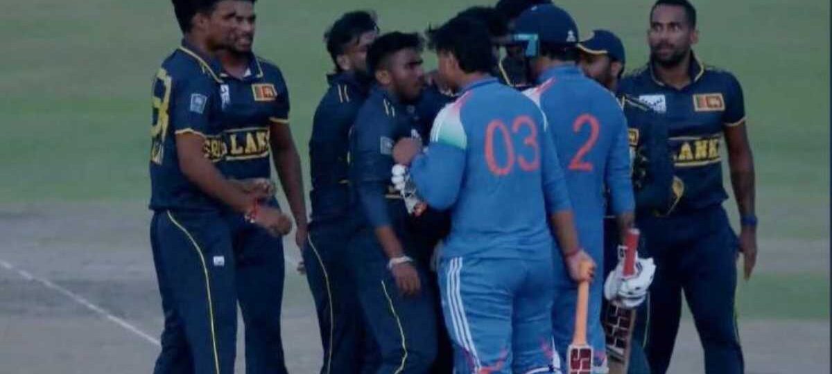 අමිහිරි පරාජය හමුවේ කෝප වූ සූරියවංශි ශ්‍රී ලංකා ක්‍රීඩකයින් සමග ගැටෙයි